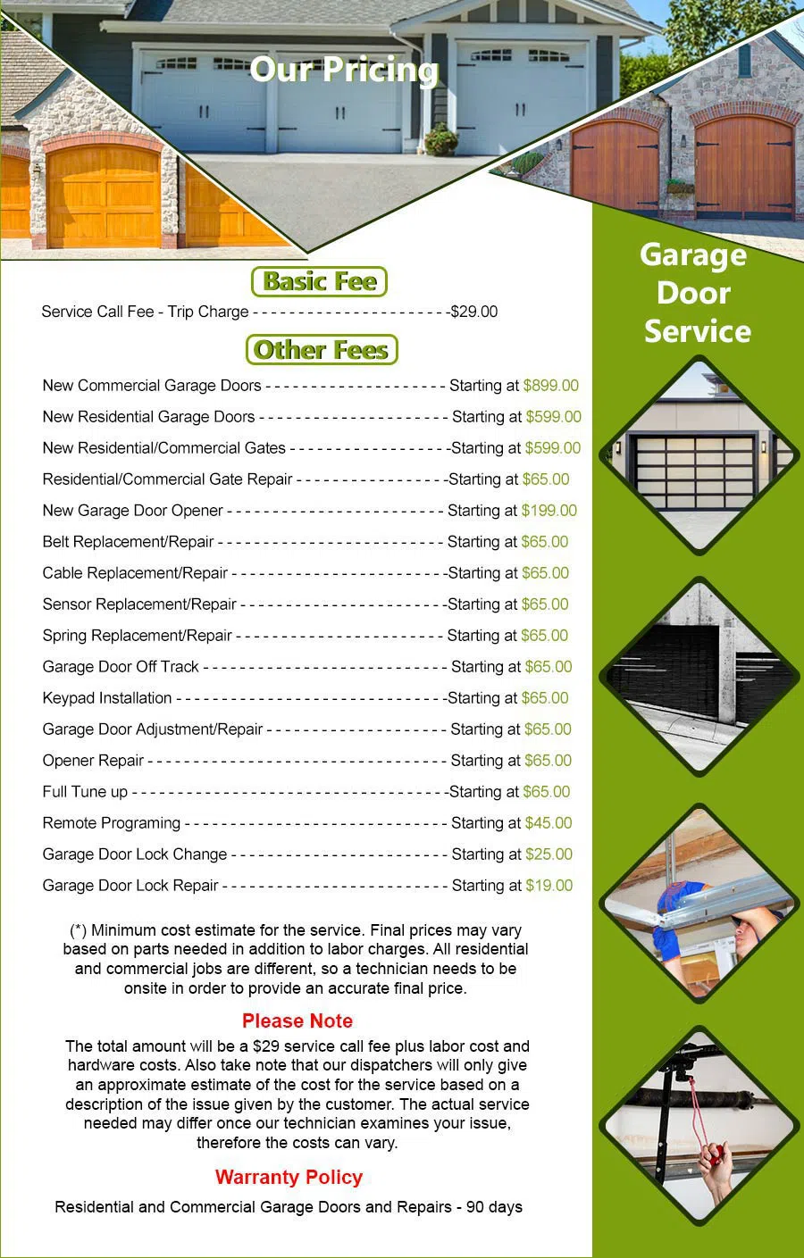 Galaxy Garage Door Service Phoenix, AZ 602-281-3261